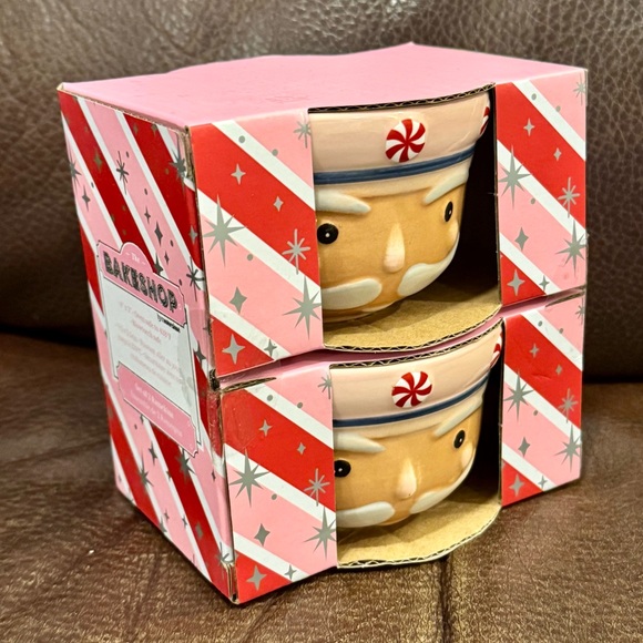 Bakeshop Nutcrackers with Peppermint Ceramic Christmas Ramekin Set - Picture 2 of 5